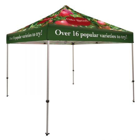 Tent with Dye-Sublimated Printing and Collapsible Frame - 10-ft. Sq.